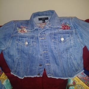 Forever 21 cropped denim jacket